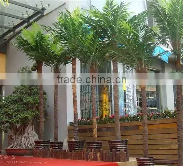 Home Garden Edging Decorative 5ft to 16ft Height Outdoor Artificial Green Plastic Palm Trees EDS06 0836 photo-4