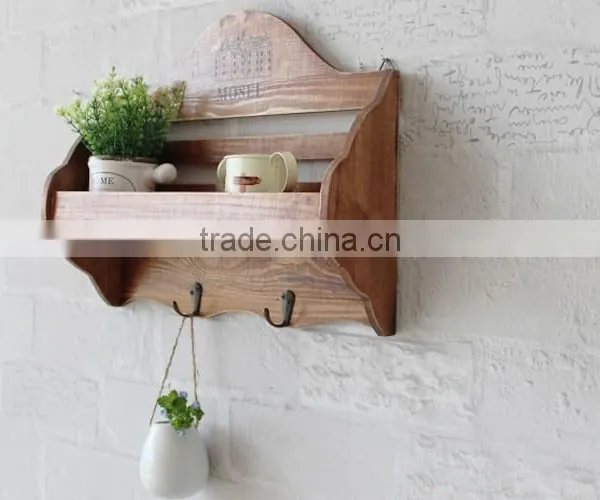 Home Decor Wooden Decorative Wall Shelf photo-2
