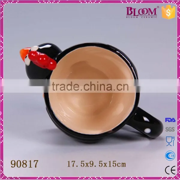 Black Rooster Ceramic Coffe Mug photo-5