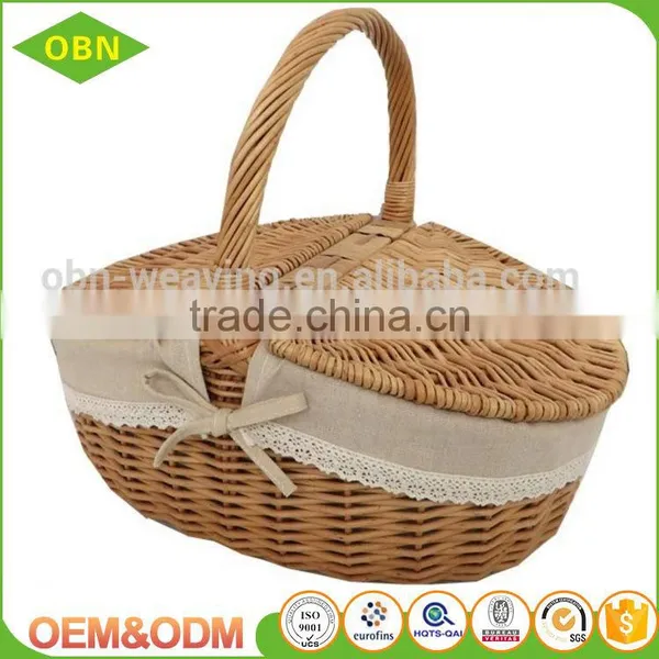 Wholesale New Style Eco-friendly Handmade Large Empty Oval Wicker Baskets photo-2