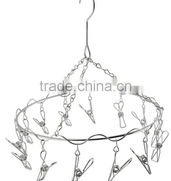 HIGH QUALITY Clothes Hangers,multifunctional Hangers,dry Hangers 12 Sets of Clips YZ2141S