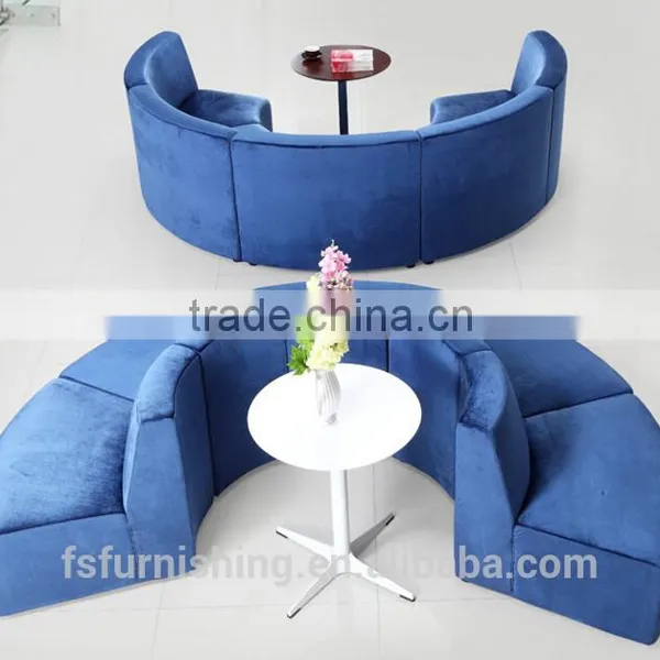 Freedom Combination of Color Round Shape Sofa Stool Bench for Shopping Mall Public Area High Fashion Project Furniture Modern photo-2