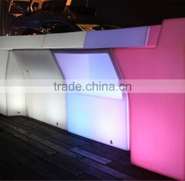 Plastic Illuminated Led Bar Counter for Hotel or Wine Bar Using photo-5
