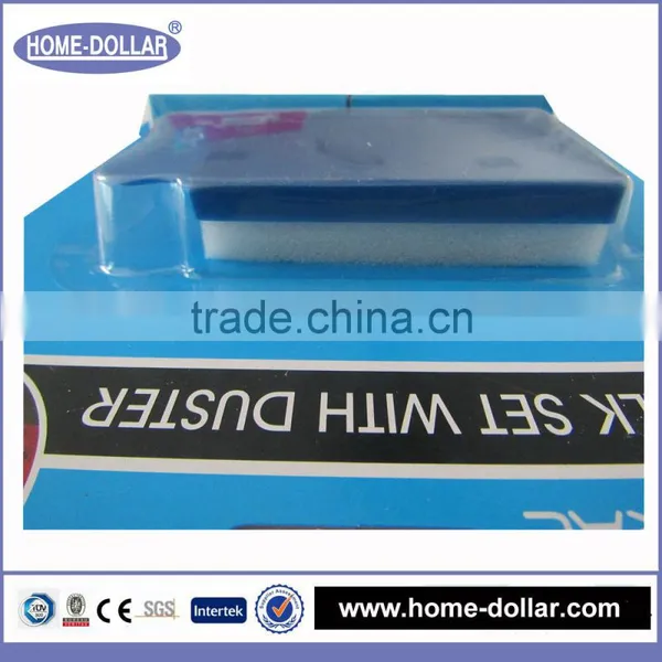 High Quality White and Color Art Drawing Universally Board Small Chalk Set With Eraser photo-4