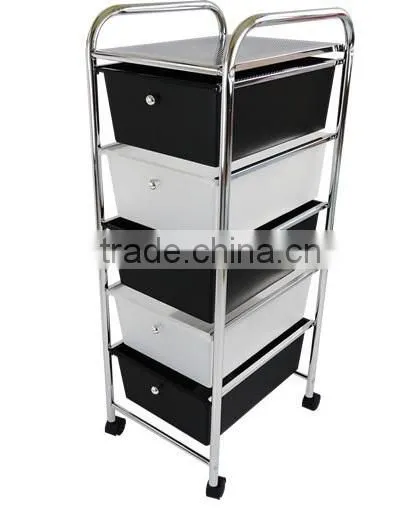 Colorful 10 Tier Plastic Storage Drawer Cart photo-6