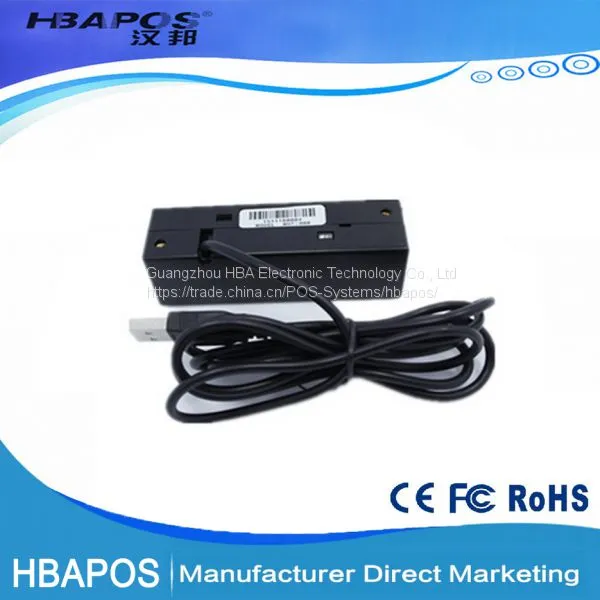 2017 Hot Cheap 3 Tracks Usb Magnetic Card Reader Credit Card Skimmer HBA-900 photo-3