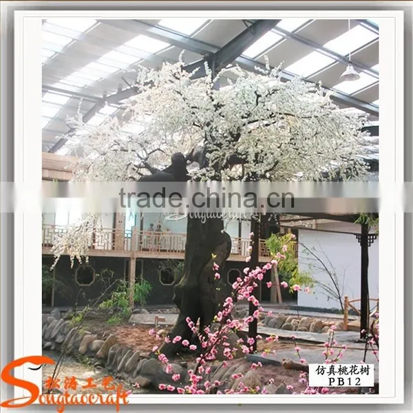 Customized Fiberglass Artificial Cherry Blossom Tree Space Decoration Artificial Cherry Blossom Tree photo-4