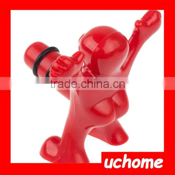 UCHOME Funny Man Guy Champagne Stopper Silicone Bottle Stopper Water Stopper photo-4