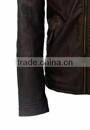 ALIKE Men Jacket pu Jacket Garment Dye Jacket photo-2