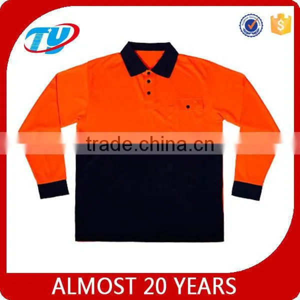 Safety hi Vis Shirt Long Sleeve for AS NZS photo-3