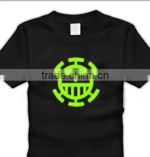Music Party Sound Activated Flashing Lighting LED DJ T Shirt photo-2