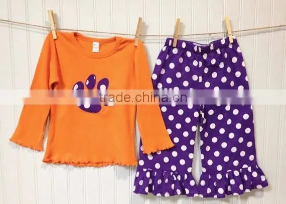 2015 Lovely Girls Short Sleeve Clothes Childrens Boutique Clothing photo-2