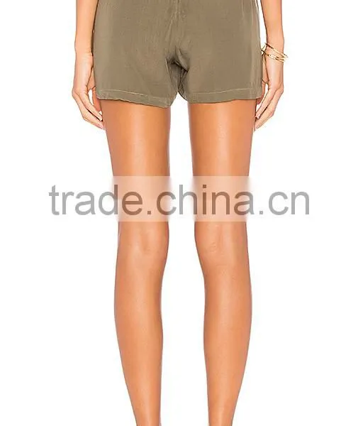 MGOO Casual Wear Nylon Running Pants For Women High-Waisted Drawstring Dri Fit Shorts Wholesale photo-4
