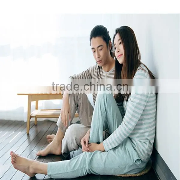 Custom Multi-styles Comfortable Lover Sleepwear Printed Casual Couple Pajamas photo-5