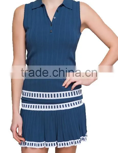 High Quality Hot Sale Sleeveless Cheap Netball Dress Tennis Dress for Girls photo-3