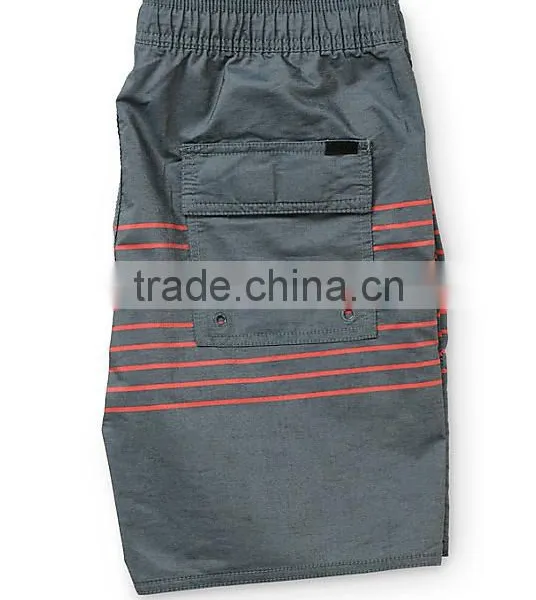 2016 Wholesale Spandex Nylon/cotton Surf Shorts With Elastic Waist Band Drawstring photo-4