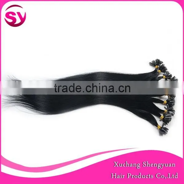 Cheap 100% Human Hair u Tip Hair Extension, Nail Tip Hair Extensions, u Tip Keratin Hair Extension photo-2