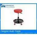 Red / Black Rolling Garage Seat , Pneumatic Garage Work Stool