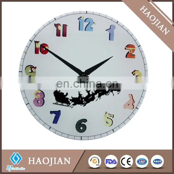 Sublimation Personalized Christmas Glass Clock photo-3