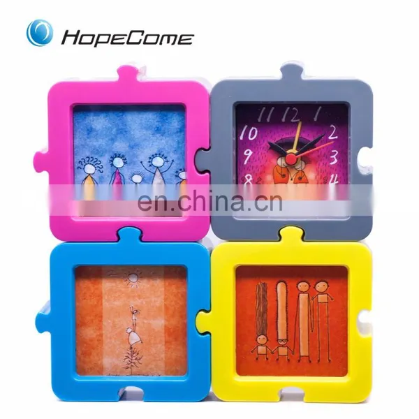 2017 New Mirror Photo Clock With Quartz/Kids Desk Clock/Photo Frame Clock photo-2
