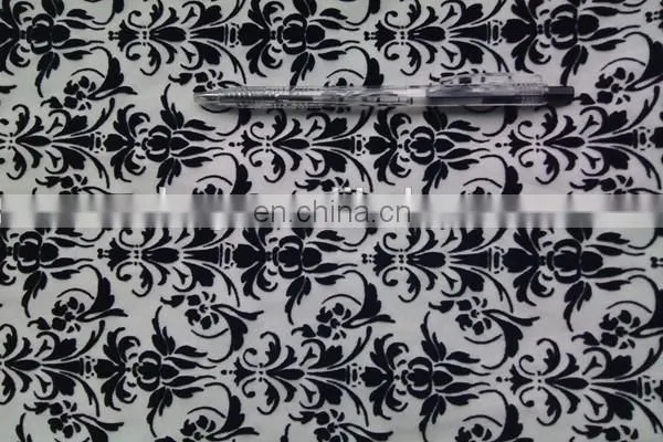 Winfar Textile New Product Soft Knit Polyester Stretchy DTY Scuba Print Flock Fabric photo-3