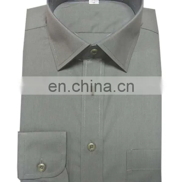 100% Cotton Classical Grey Men Dress Shirt in GuangDong photo-2