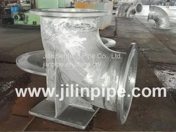 Ductile Iron Pipe Fittings, Double Flanged Duckfoot Bend. photo-2