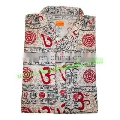 Half Sleeve Long Yoga Kurta in Cotton, Size : Chest 120 x Height 104 x Sleeve 25 Centimeters. photo-2