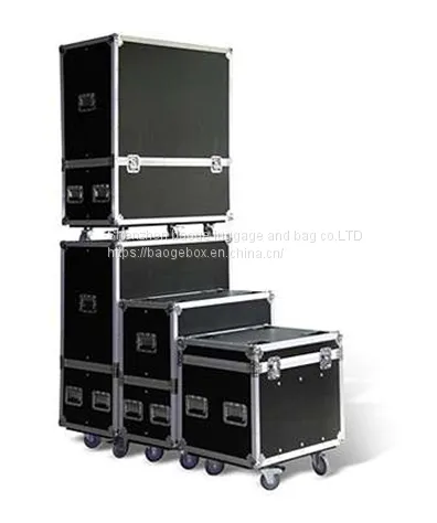 Protective Storage Computer Monitor Flight Case Set / Audio Flight Case