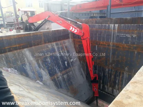 Pedestal Rock Breaker Booms System