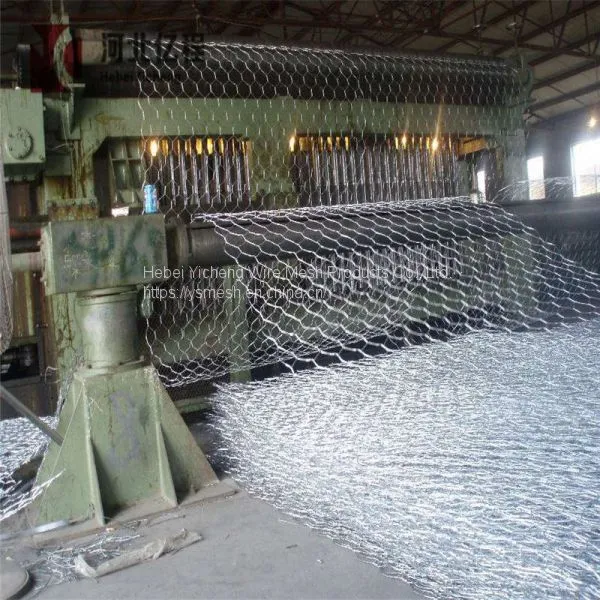 PVC Coated Galvanized Hexagonal Gabion Mesh Woven Gabion Stone Cage photo-2