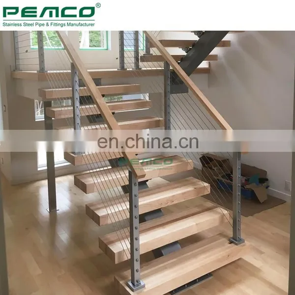 Wholesale Indoor Mirror Polishing Swageless 304 316 Stainless Steel Stair Cable Railing Systems photo-2