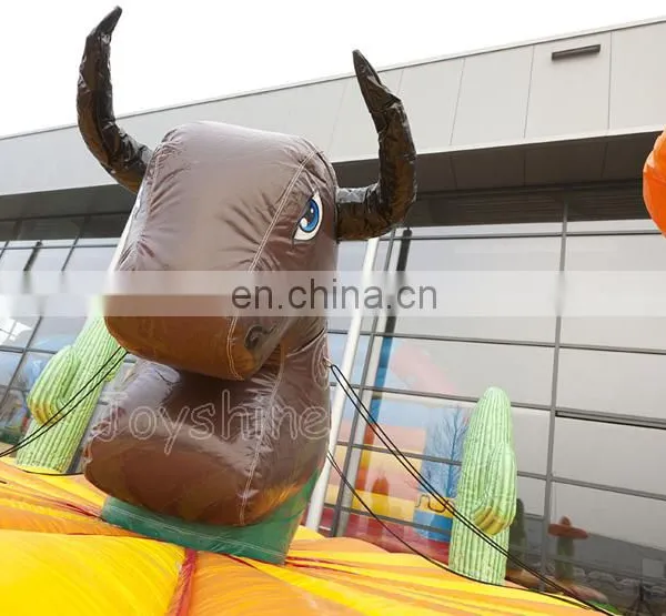 Western Themed Inflatable Team Building Bull Riding Inflatable Games For Adults photo-6