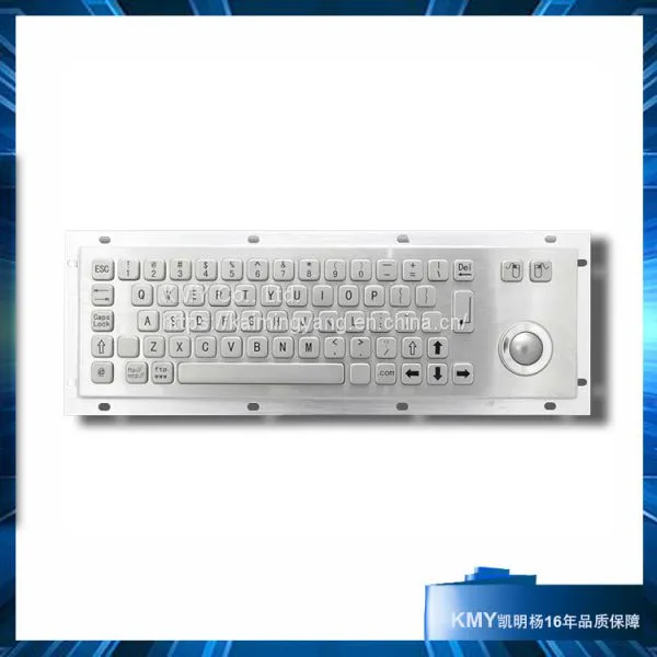 Десктопная металлическая клавиатура с трекболом (KMY299B-Desk)