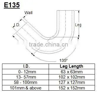 Flexible High Performance Turbo Intercooler 135 Degree Elbow Silicone Hose From China Supplier photo-6