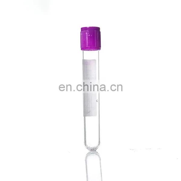 Plastic Ordinary Vacuum Collecting Tube PET Red Cap Plain Tube for Hospital photo-4