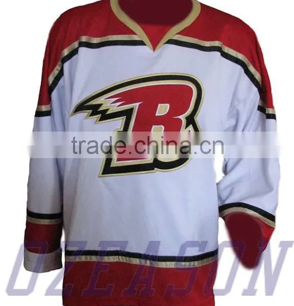 Customized Sublimated Practice Blank Hockey Jersey Cheap With Embroidered Logo photo-2