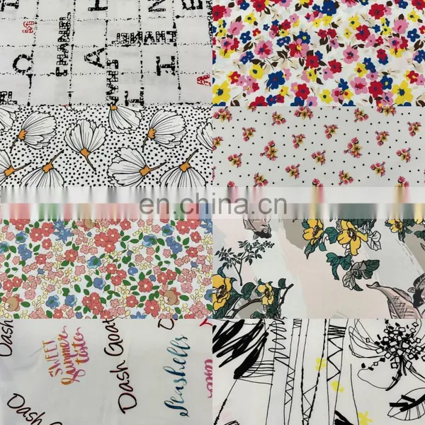 Factory Supply Price Viscose Cotton Linen Poplin Digital Printing Fabric for Dress photo-4