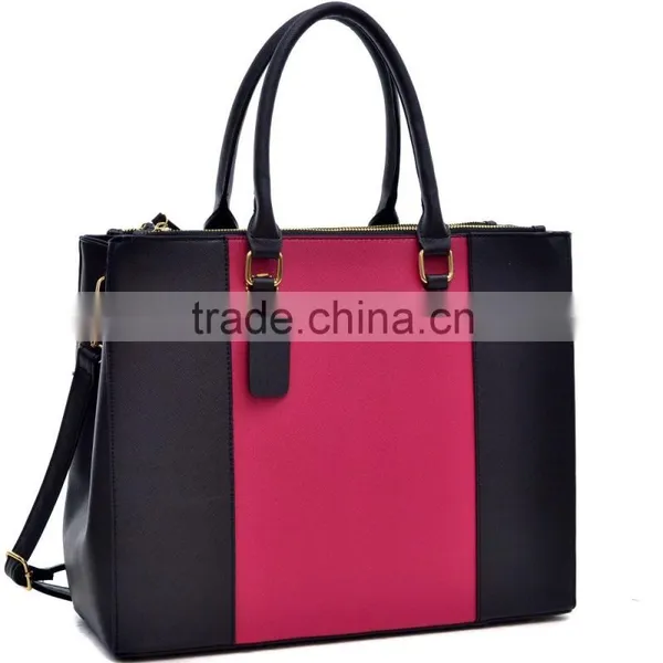 2016 Three Compartments Saffiano Leather Lady Tote Bag and Snake Print Leather Shoulder Bag With Detachable Strap photo-2