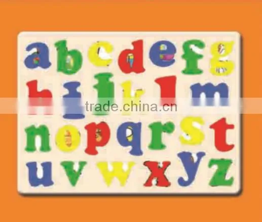 2015 The Natural Process Of Wooden Puzzles Toy Most Popular Kids Learning Letters photo-4