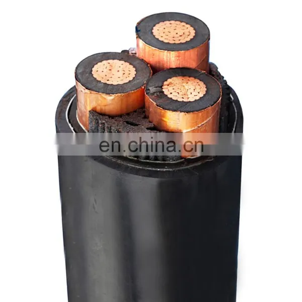 8.7/15kv 3 Core 3*120mm2 3*185mm2 Copper Conductor Medium Voltage 95mm2 50mm2 Hv Sta Xlpe Cable photo-2