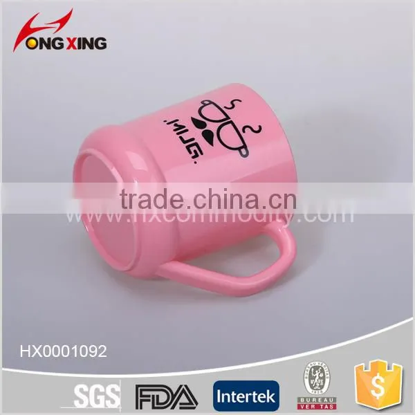 Plastic Funny Printed Red Coffee Cups With Handle photo-3