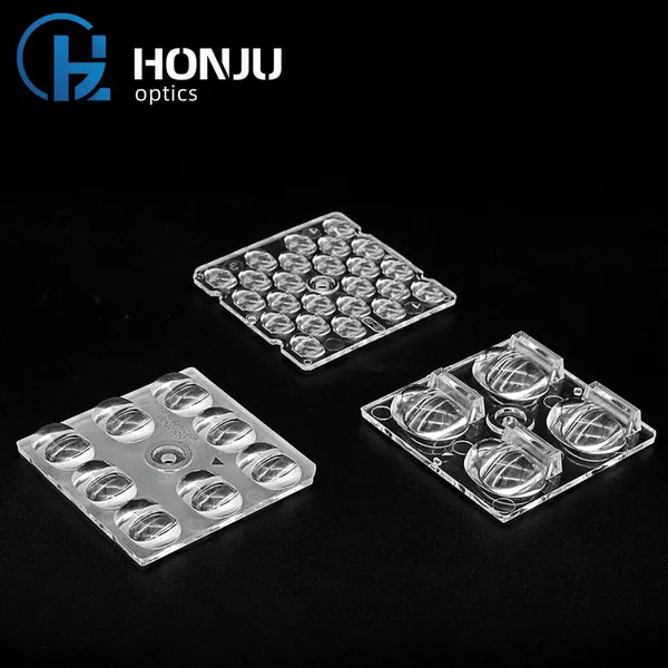 Hongzhu 50X50mm Outdoor Light Lens 5050 PC 8 In 1 Led Outdoor Lighting Street Light Lens photo-2