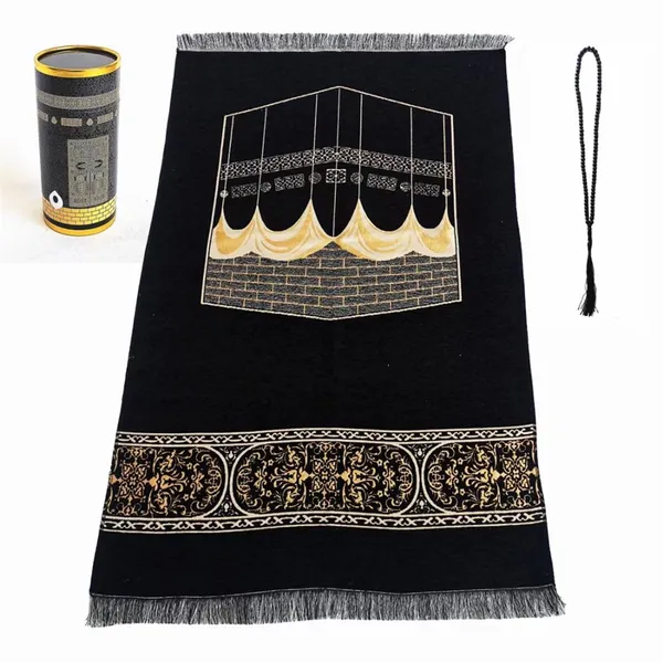 Custom Soft High Quality Prayer Mat Thick Fluffy Islam Prayer Rug Turkish Hot Selling Prayer Rug Tapis De Priere Islam Moquette photo-2