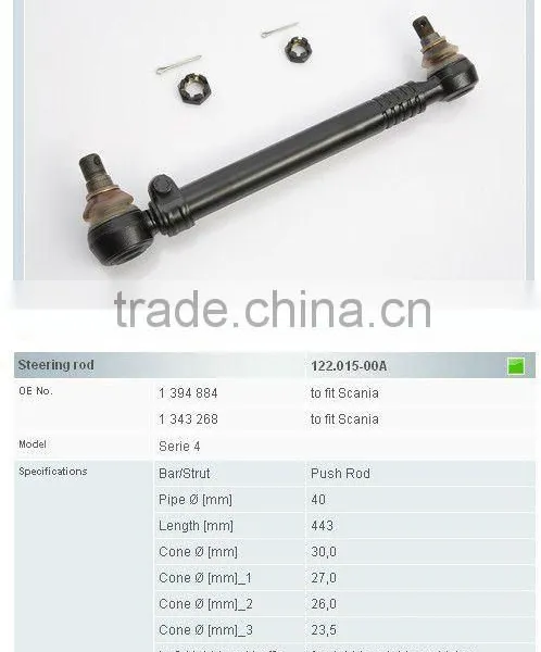 Auto Parts Steering Rod 1394884 for Scania Truck
