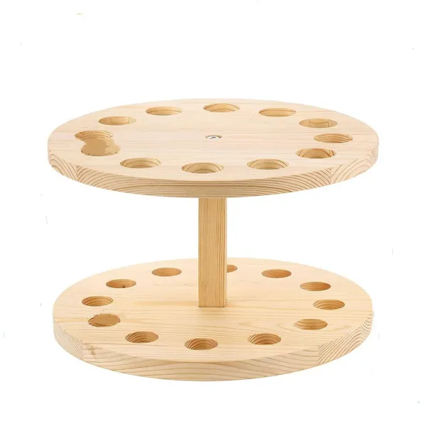 Fishing Rod Holders for Garage Organizer Stand Rack Wooden Round Floor Stand Fishing Rod Rack Holds Fishing Pole Rack photo-3