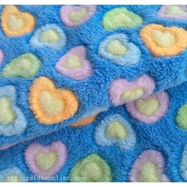 Jacquard Coral Fleece Fabric And Embossed Coral Fleece Fabric For Cheap Sale photo-2