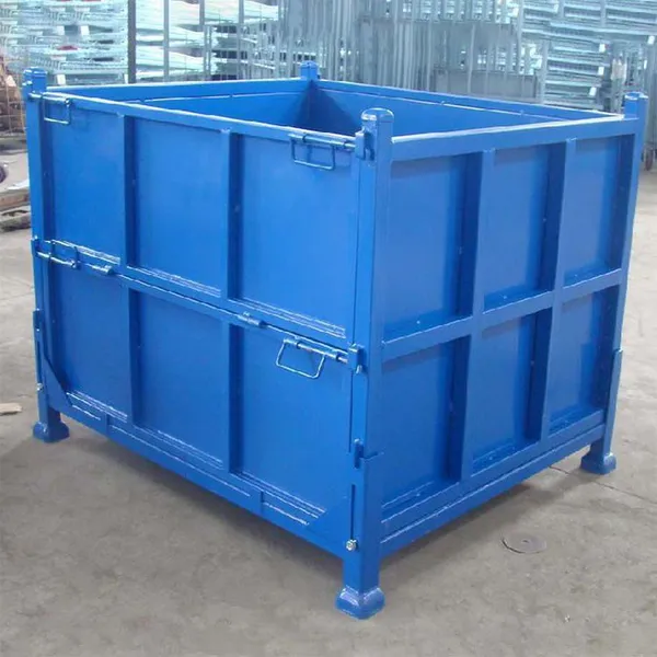Powder-Coated Industrial Turnover Crate for Heavy-Duty Warehousing