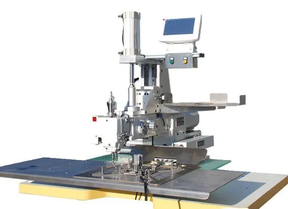 pattern sewing machine for container bag discharge port