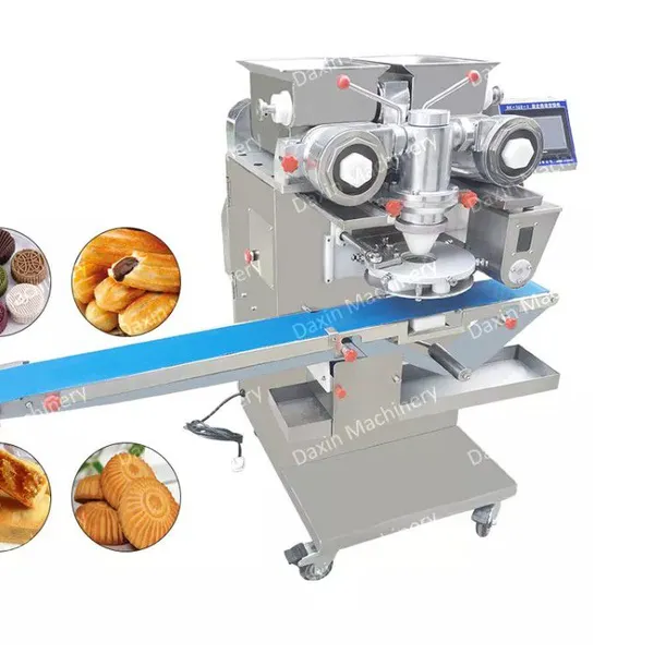 Factory Supplier Automatic Double Colors Making Machine Panda Cookie Filled Cookies Encrusting Machine photo-2